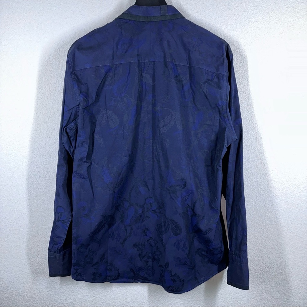 Kenzo Homme 100% Cotton Floral Long Sleeve Button Down Shirt US XL / 16.5 EUC - Picture 6 of 6